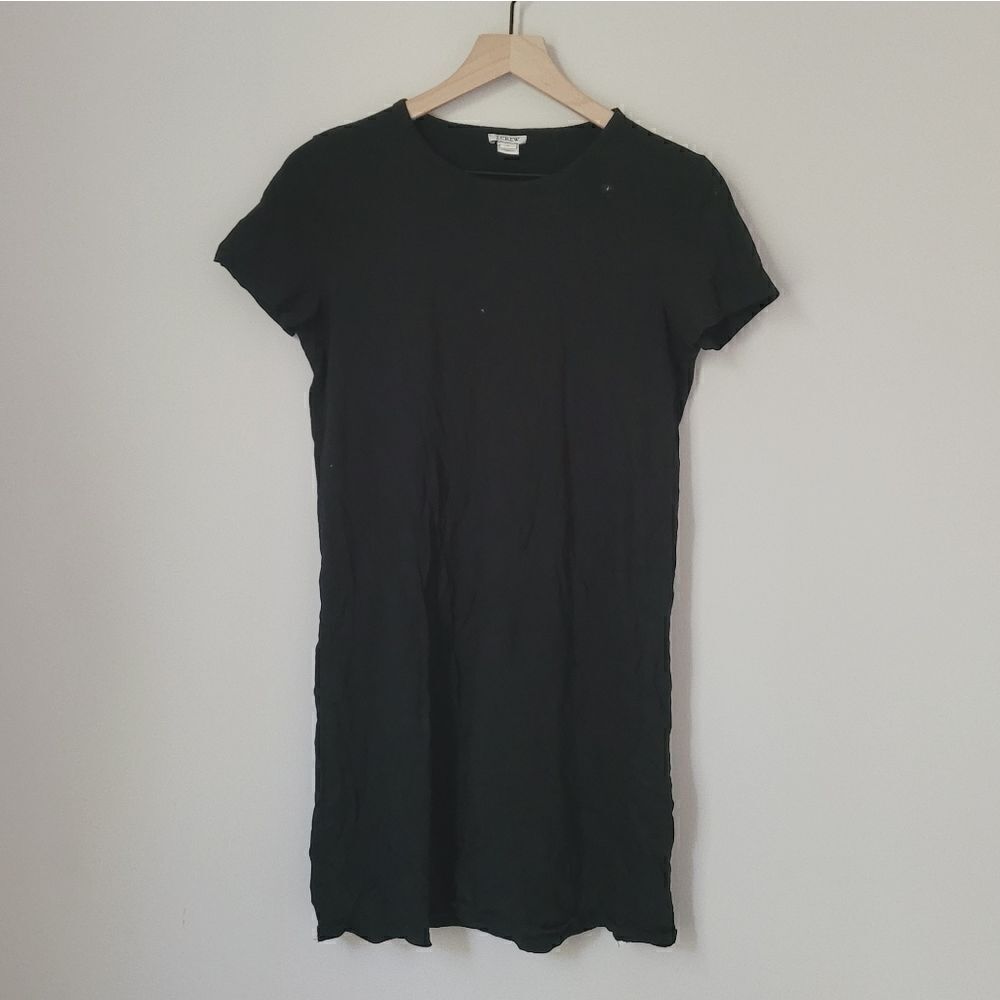 J.Crew Factory Short-Sleeve T-Shirt Dress in Black Size Small